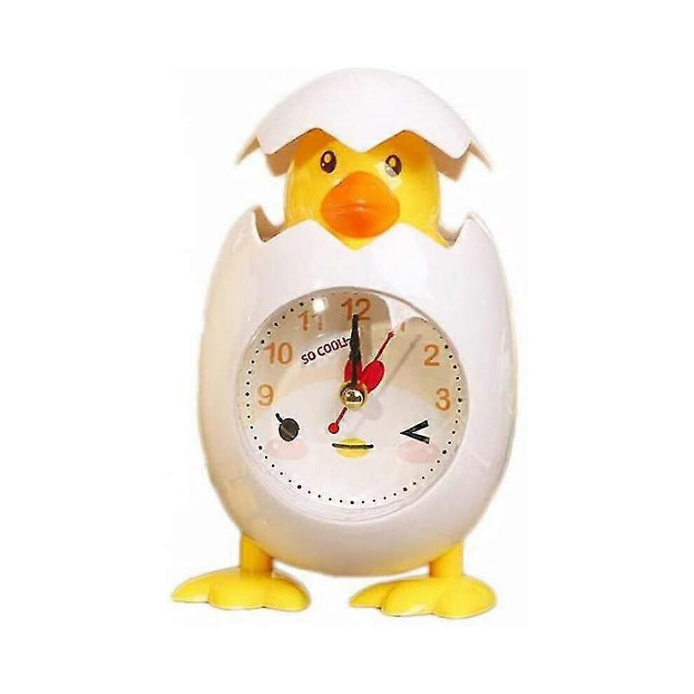 Alarm Clock Cartoon Chicken Egg Shell Desktop Clock for Children Gift Home Decor