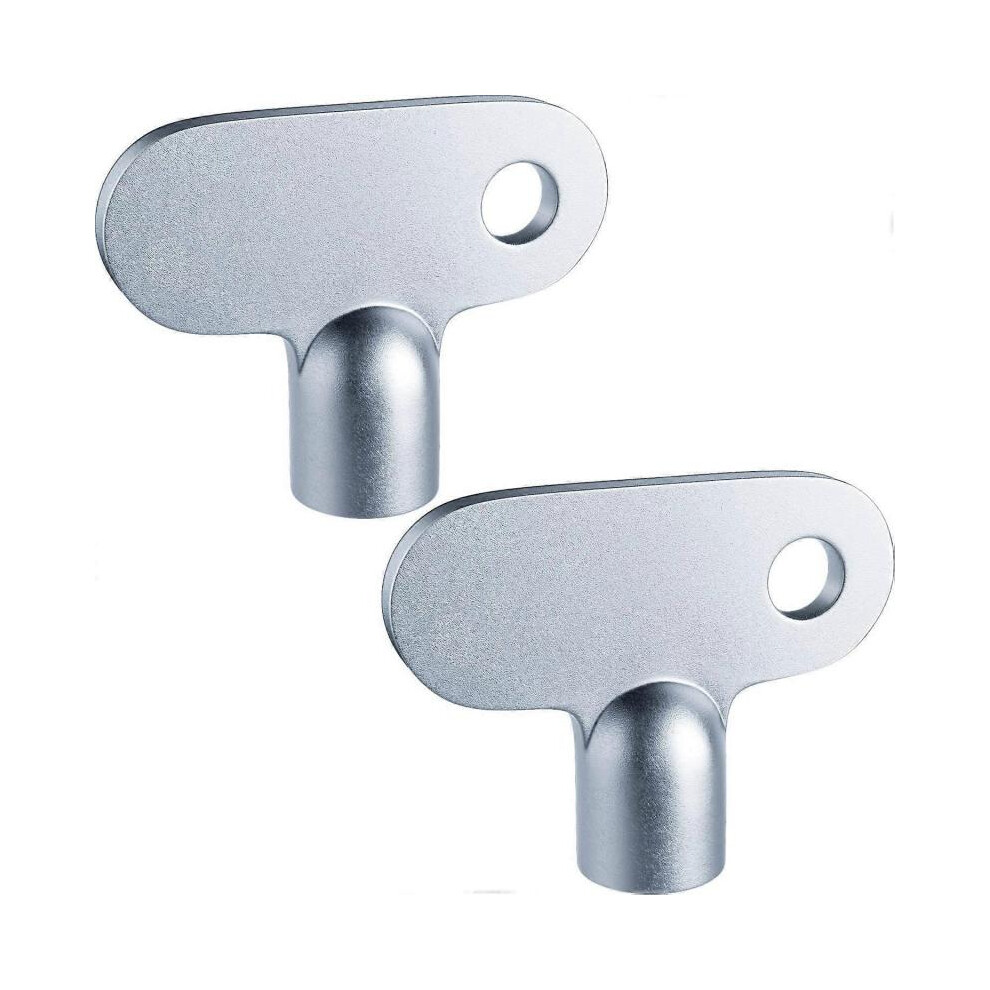 Square Radiator Key, Heavy-Duty Bleed Tool, 2 Pieces, Size 5mm, Durable and Practical Zinc Alloy