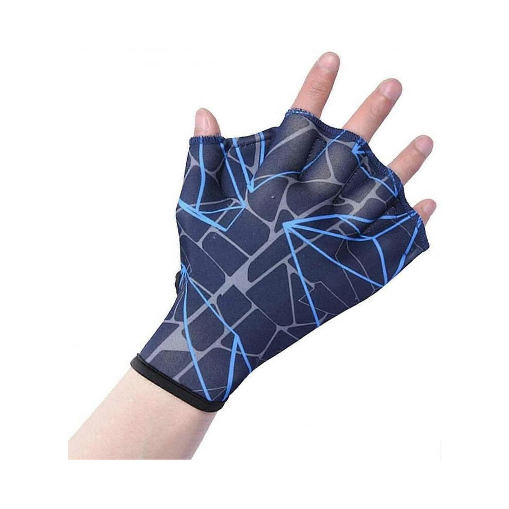 Nylon swimming gloves with webbed fingers for aquatic training and diving - Swimming equipment