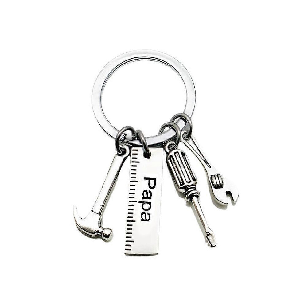Keyring, Keychain Gift, Father Birthday Gift For Father, Keychain Charm Jewelry Father's Birthday Gift (Dad) Light