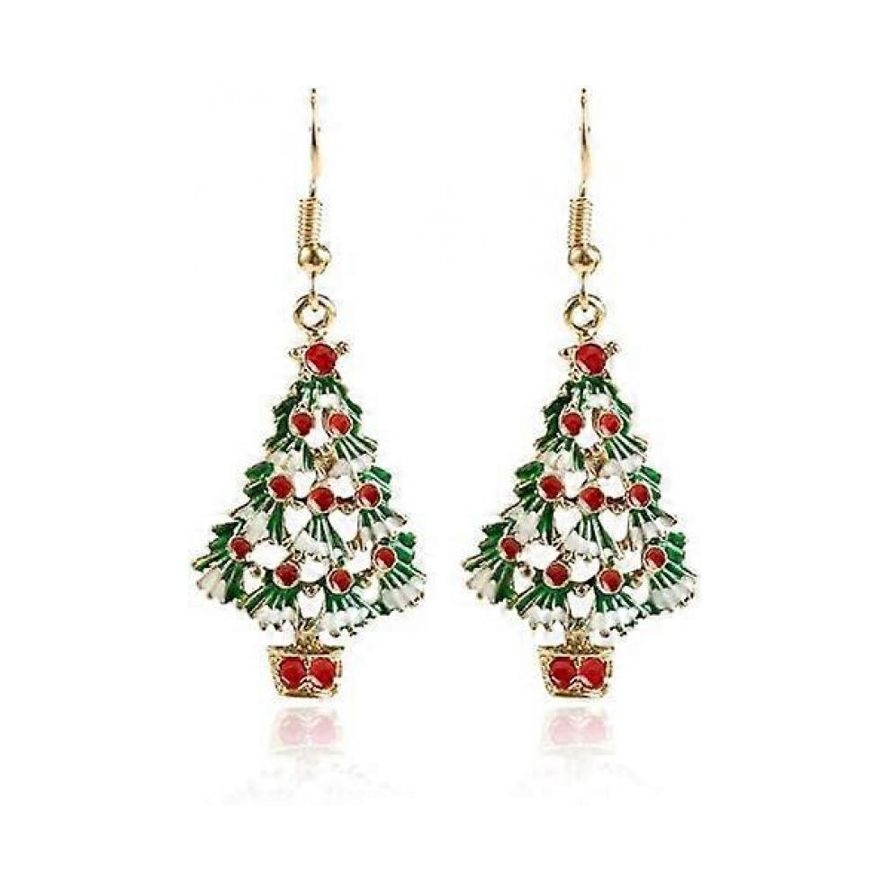 Christmas earrings for women, Christmas tree ornaments, snowman, snowflake, holiday gifts.