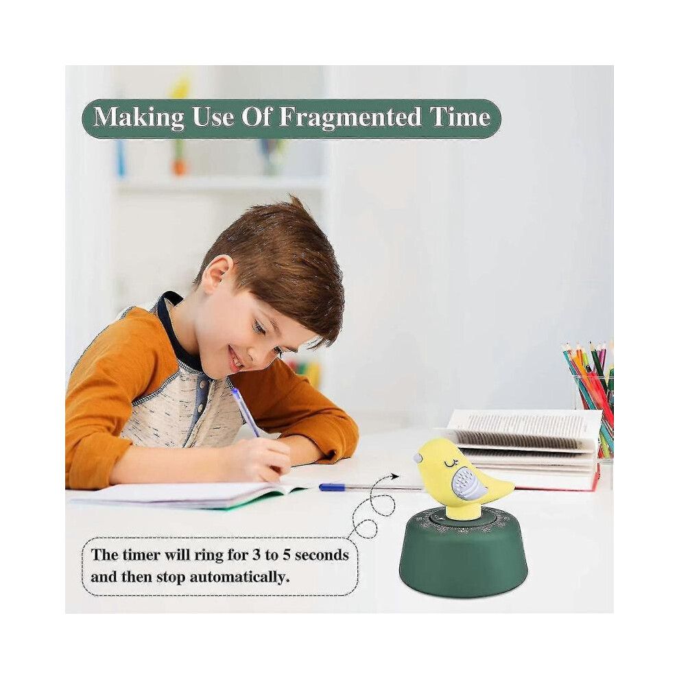 Kitchen Timer Mechanical Wind Up 60 Minutes Timer Cute Animals Cooking Timer for Kids Manage Time, Baking
