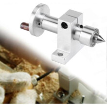 Turning Center Rotating Center Accessory for Mini Ball Bearing Lathe Machine with 2 Keys Woodworking Carpentry