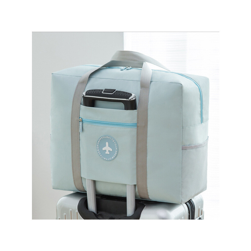 (Fresh Blue) Foldable Travel Portable Bag Waterproof Luggage Storage Capacity Polyester Large-image-OPC-PH5F5RJ-NEW
