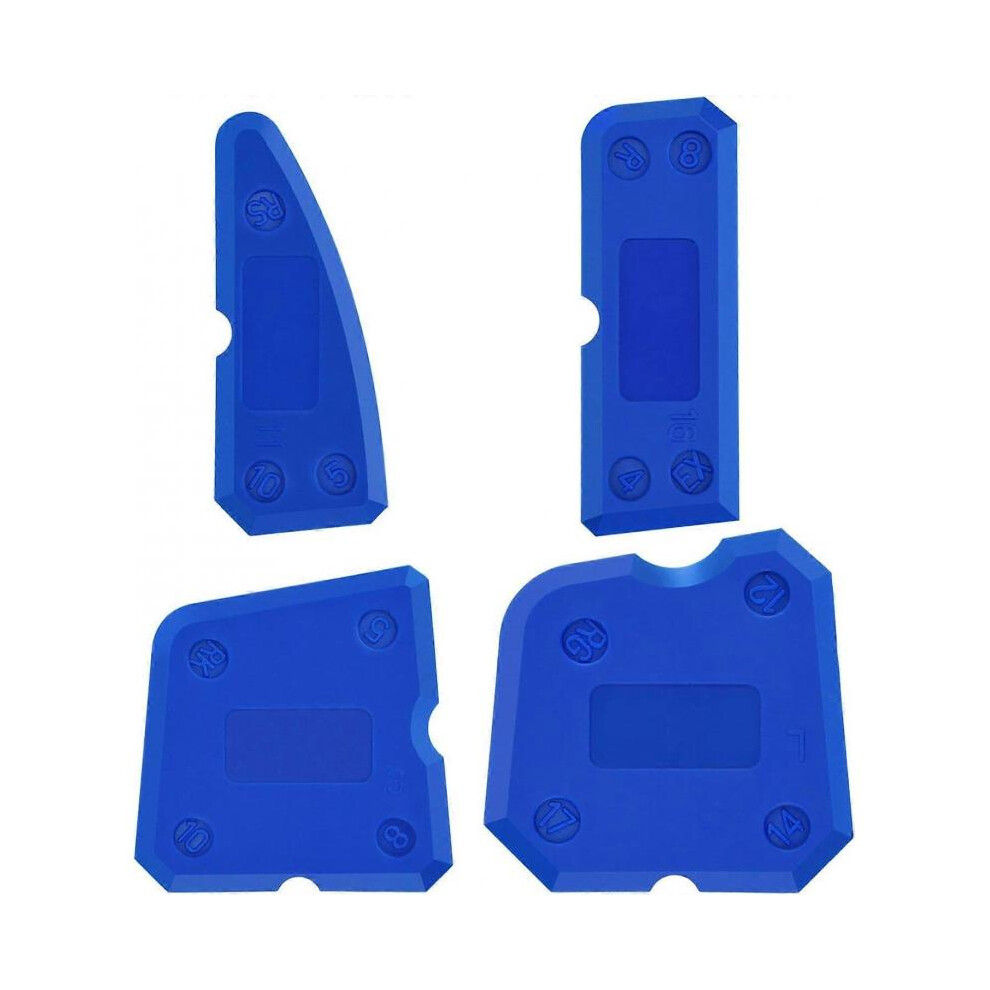 Pieces Silicone Caulking Tool Set Joint Smoother Kit For Silicone Sealant Grout Sealing Finishing(Blue) 5004229847236