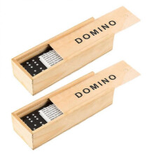2 Sets Toys Adults Women Domino Blocks Set Board Game Domino Games Kids Wooden Building Blocks