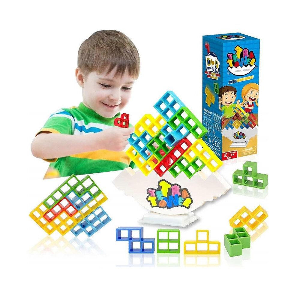 (24Pcs) 24/32/48Pcs Tetra Tower Balance Stacking Block Game Kids Adults Team Blocks Toy Board Games Xmas Gift-image-OPC-PH5FCP5-NEW
