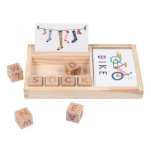 Toddlers Wooden Letters Word Game Kindergarten Letters Blocks