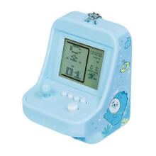 (Blue) Child Arcade Game Machine Mini Building Block Game Toy
