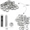 Kit d'outils pour oeillets, 100 jeux d'oeillets, oeillets pour bâches, kit d'oeillets pour œillets 3