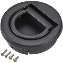 Flush Pull Ring Handle 40.5x11mm, Plane Drawer Door Pull, Black