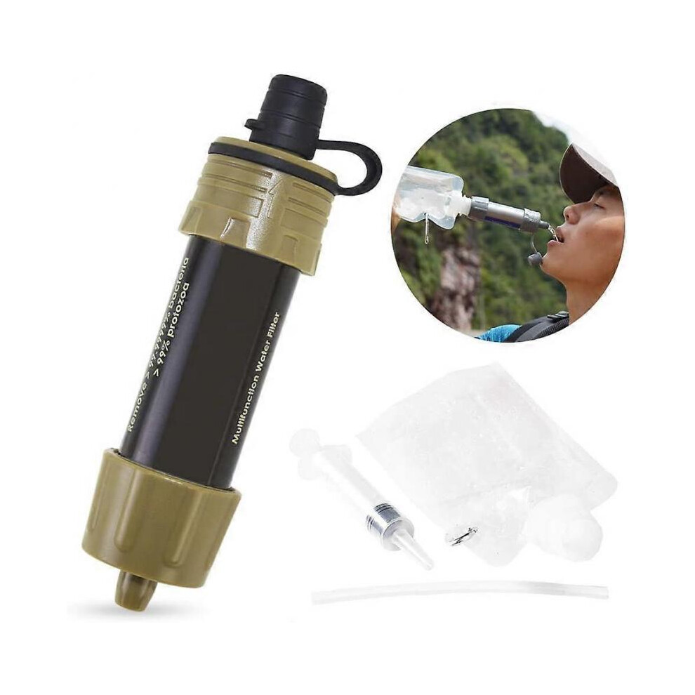 Water Filter Straw Personal Water Purifier Survival Water Filtration System for Outdoor Emergency Camping Traveling Backpacking-image-OPC-PH5FFBK-NEW