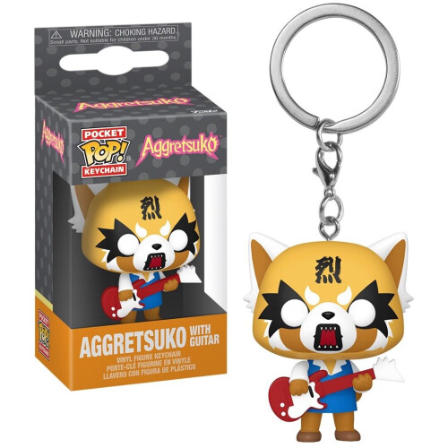 Funko Aggretsuko (with Guitar) Funko Pocket Pop! Sanrio Keychain