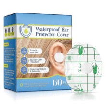 Ear Covers for Shower 60 Pcs, Ear Protection, Disposable Ear Protectors for Swimming, Bathing, Surfing, And Other Underderwater Sports.