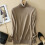 (Camel, M) Womens Winter Slim Sweater Knitted Turtleneck Soft Cashmere Pullover Jumper Wool 1