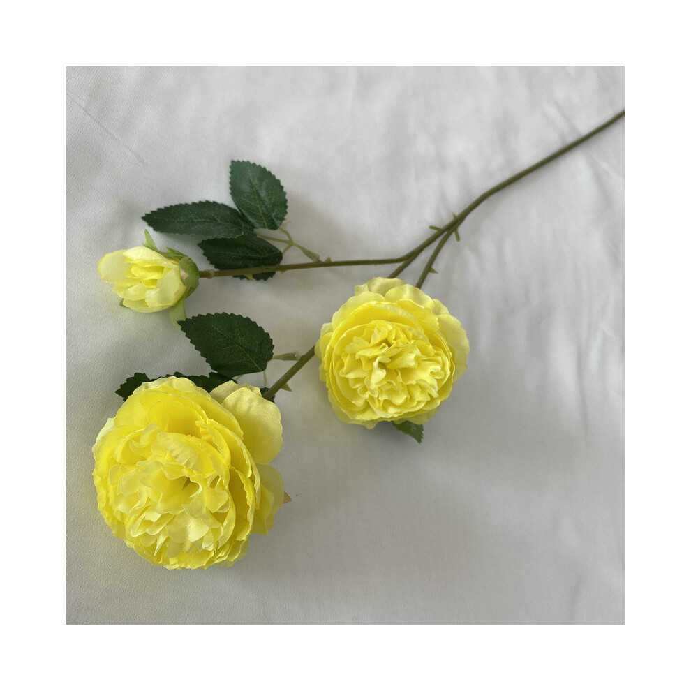 (Soft Yellow) Rhododendron Flower Artificial Wedding Hotel Restaurant Desktop Decoration-image-OPC-PH5G96W-NEW