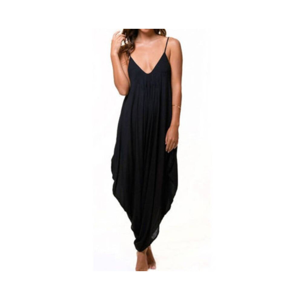 (Black, S) Sleeveless Women Baggy Loose Jumpsuit Playsuit Pants Clothing Braces Trouser-image-OPC-PH5G9YG-NEW