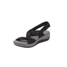 (Black, EU37) Orthopedic Casual Women Sandals Comfort Flat Summer Sandals Beach Ladies