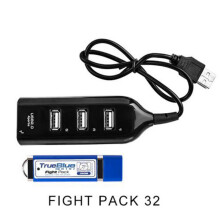 (FIGHT PACK 32) True Mini Blue Playstation Classic Ps1 Multi Best Games Crackhead Included Pack