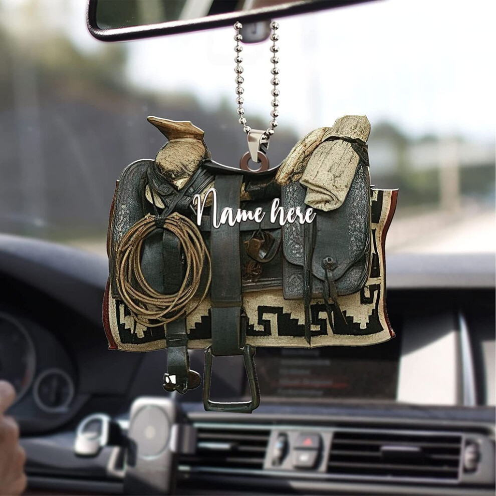 (9) Elegant West Wild Floral Gift For Equestrian Enthusiasts Stylish Cowboy Car Decoration Ornament-image-OPC-PH5GM7R-NEW