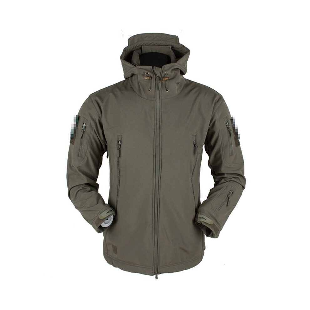 (Army Green, M) Waterproof Winter Mens Jackets Outdoor Tactical Coat Soft Military Shell Jacket