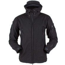 (Black, L) Waterproof Winter Mens Jackets Outdoor Tactical Coat Soft Military Shell Jacket