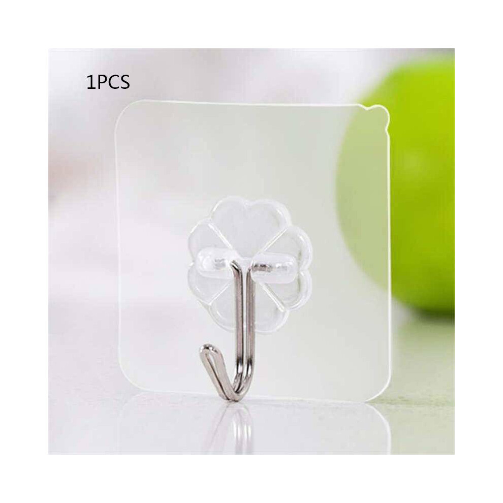 (6*6CM) Self Adhesive Hooks Plastic Strong Sticky Stick On Wall Seamless Door Holders