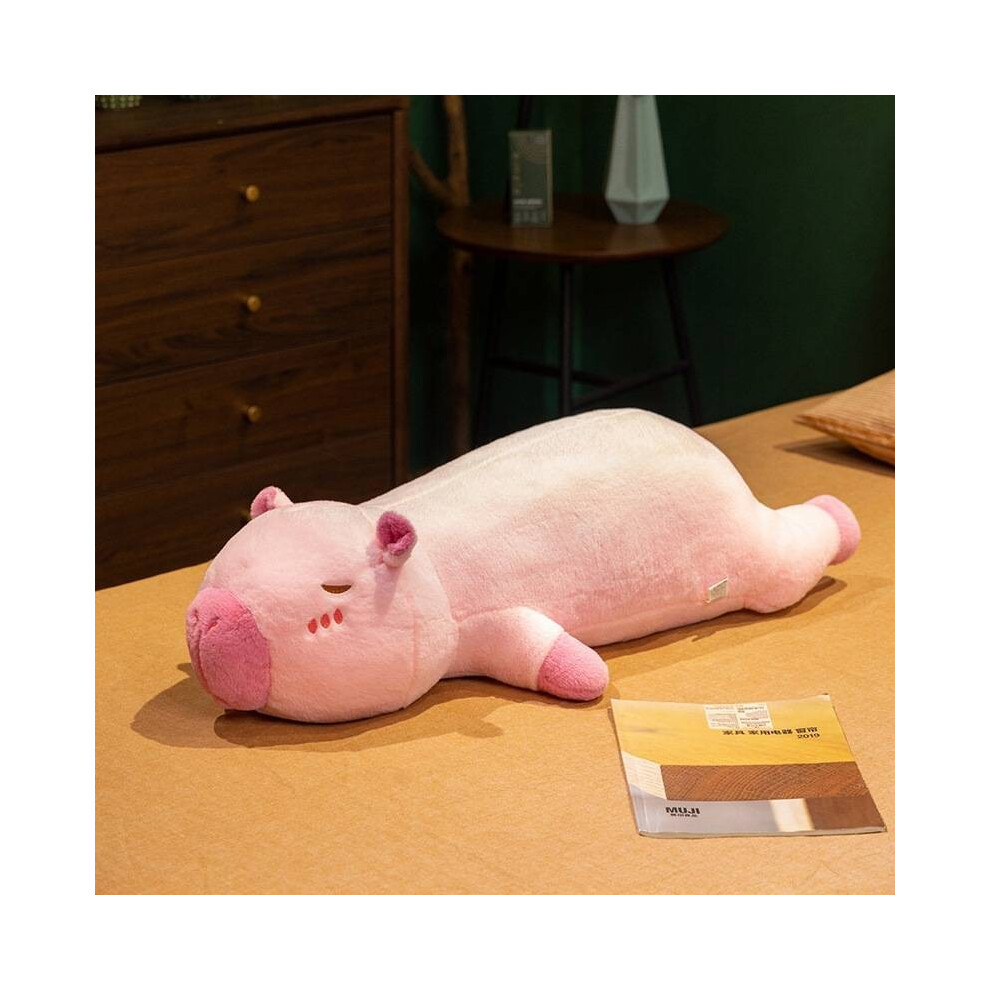 (, 80Cm) Capybara Adorable Cartoon Plush Toy Cuddly Bedtime Companion Gift Girls Birthday Pink