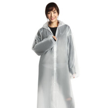 (White) Raincoat Adult Thickened Raincoat Poncho Conjoined Non Raincoat Disposable