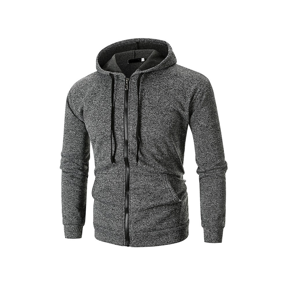 (Dark Gray, Tag M=US XS) Athletic Mens Premium Soft Sherpa Zip Up Hooded Hoodie Jacket Sweater Coat