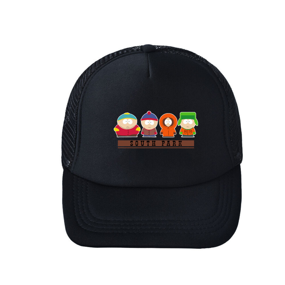 (StyleB) Park South Baseball Cap Adjustable Acrylic Wide Brim Summer Hat Game Fans For
