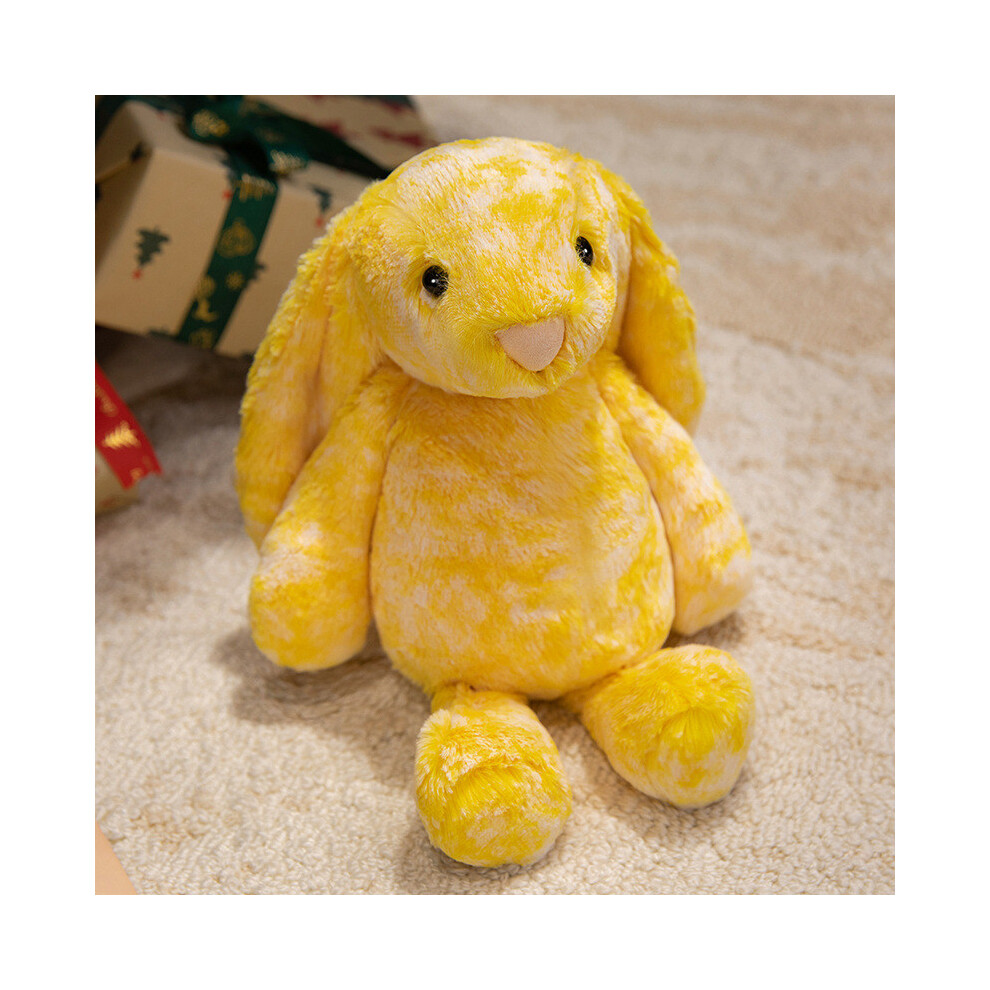 (Yellow) Soft Rabbit Plush Toy Stuffed With Pp Cotton Fill For Gifts Toddler Yellow