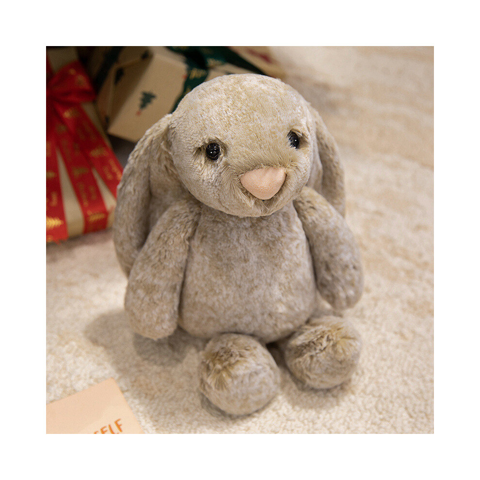 ( Brown) Soft Rabbit Plush Toy Stuffed With Pp Cotton Fill For Gifts Toddler Light/Brown