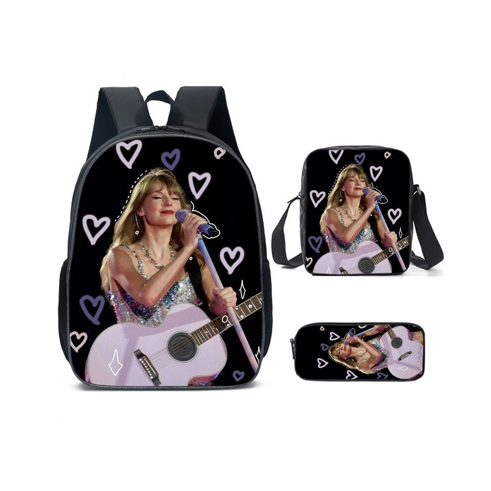 (StyleH) Alison Taylor Swift Printed Backpack Student Schoolbag Shoulder Bag Bag Pencil