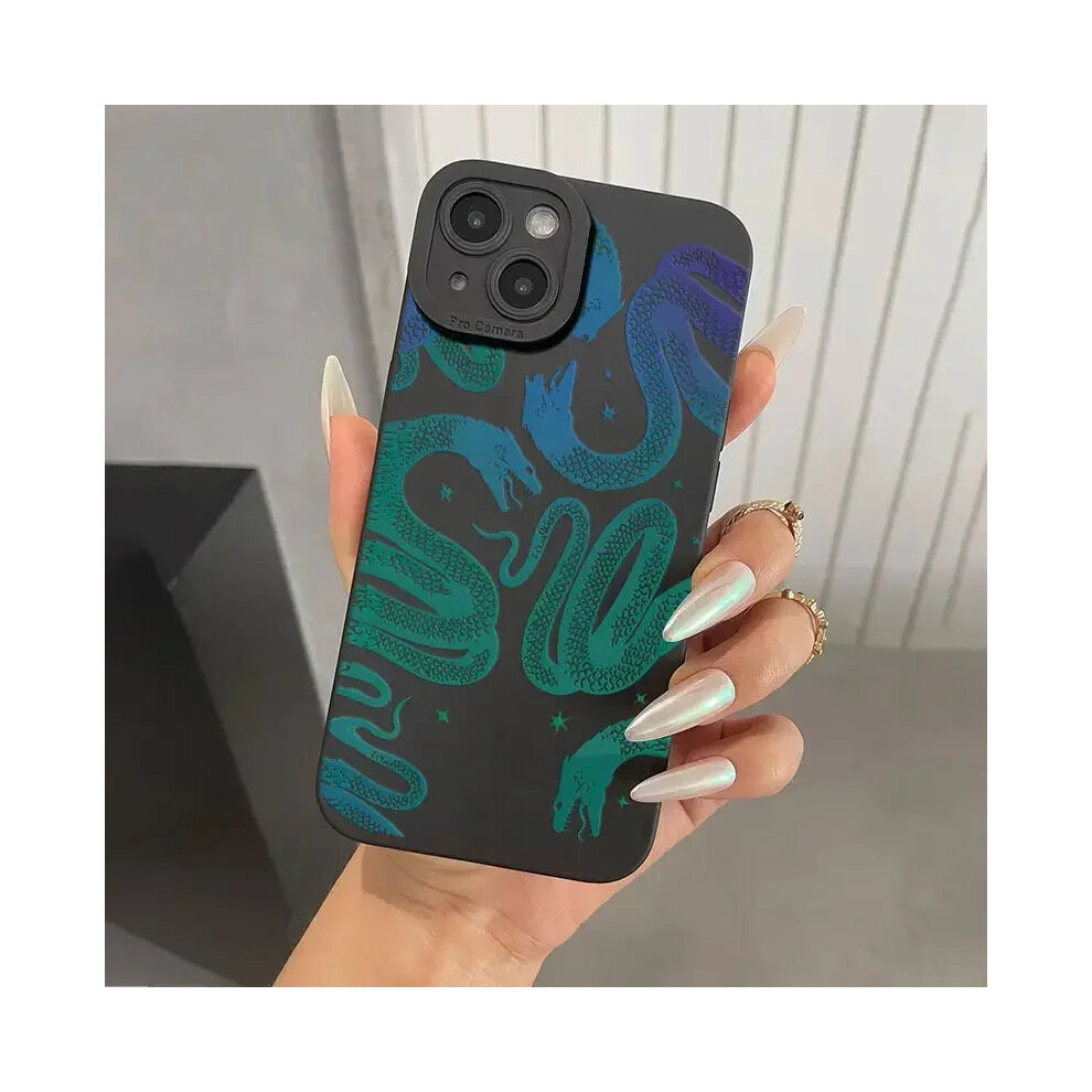 Photos - Case  Snake Graphic Phone  For iPhone 16 15 14 13 Pro Max Shockproof Matte(4, For iPhone 15Pro Max)