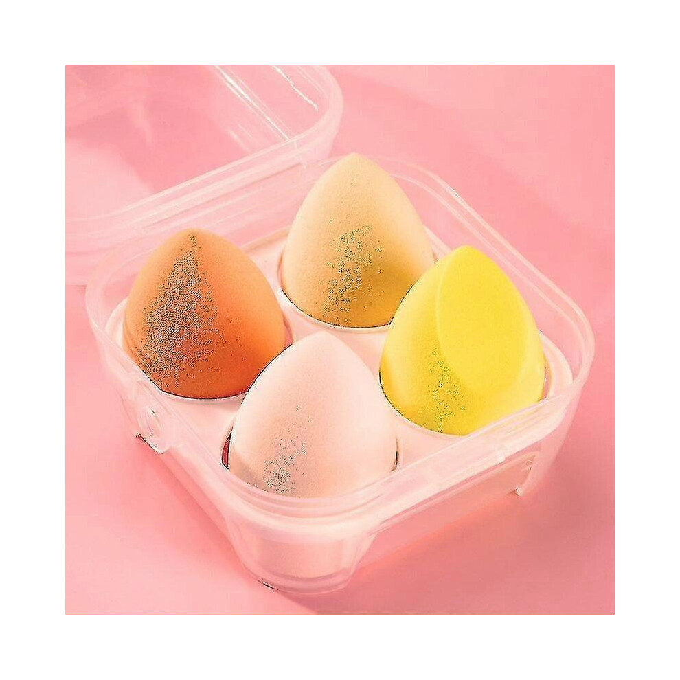 4/Pcs New Beauty Egg Set Gourd Water Drop Puff Makeup Puff Set Color Air Cushion Makeup Sponge Egg Not,Specified