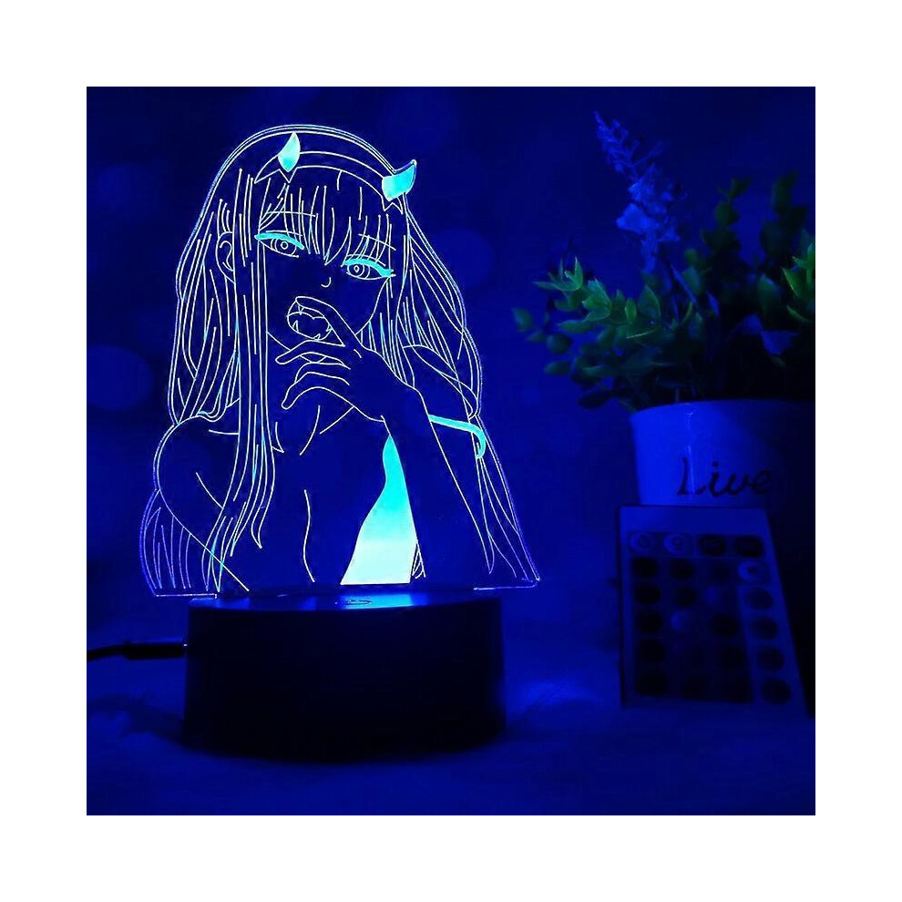 3D Led Night Light, Cartoon Character 02, Illusion Light, 7 Colors Decorative Lights - Perfect Gift (02-1)