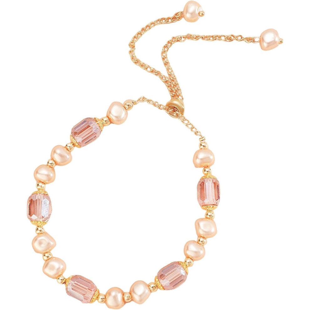 Glass Crystal Bracelets for Women,Trendy Link Bracelets | Crystal Glass Bracelet Jewelry, Wrist Chain Bracelets for Birthday Valentine's Day Wedding