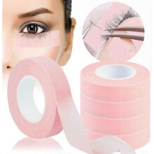 5 Rolls Lash Tape for Eyelash Extension, Breathable Micropore Fabric Eyelash Extension Tape, Lint Free Lash Tape (0.5 inch x 10 Yards)