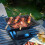 SQUARE FIRE PIT BBQ GRILL HEATER OUTDOOR GARDEN FIREPIT BRAZIER PATIO 3