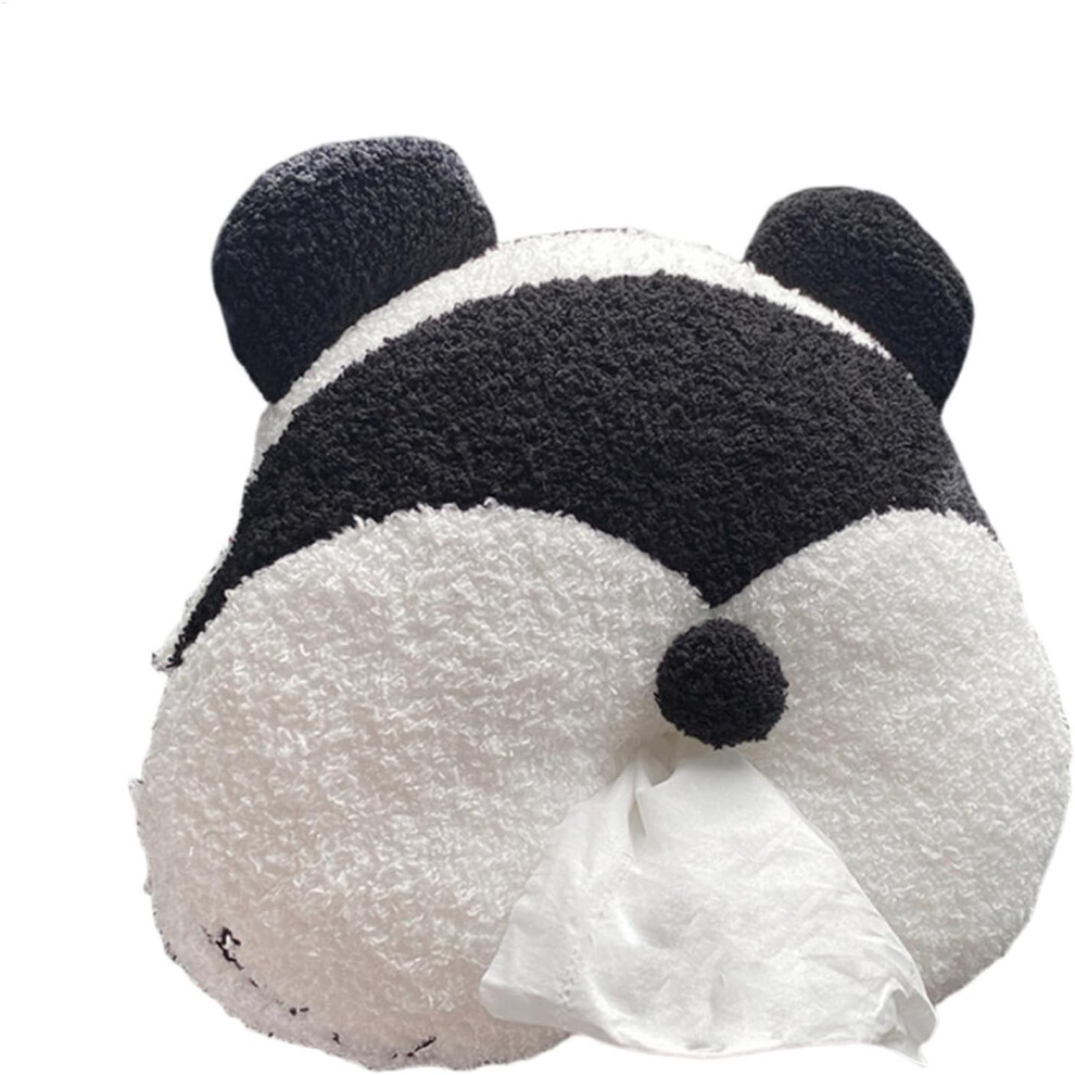 Cute Car Tissue Holder, Car Tissue Holder, Cute Plush Panda Cartoon Tissue Holder for Car - Napkin Case for Back Seat, Headrest, Tissue Organiser,