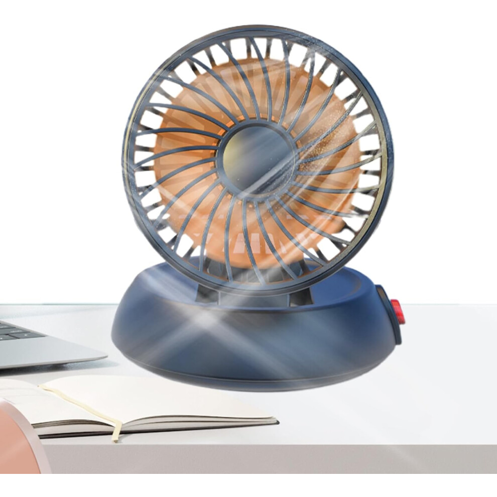 (Orange) USB Fan for Car, Single Head Car Cooler, Foldable Vehicle Cooling Fan, 3 Speeds, for SUVs, Motorhomes, Trucks, Saloons, Cruises, USB Drive