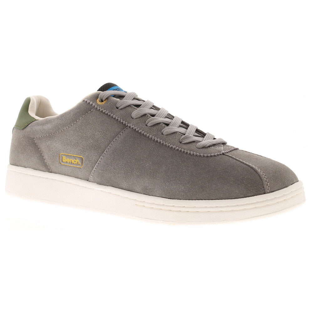 (Grey, 11 (Adults')) Bench Mens Trainers Fletcher Leather grey UK Size