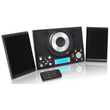 CD Player FM Radio USB Remote Control Clock & Alarm GTMC-101 MK2 Black