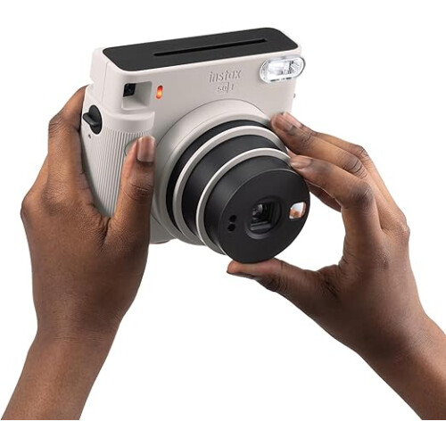 Instax SQUARE SQ1 Instant Camera, Chalk White 2