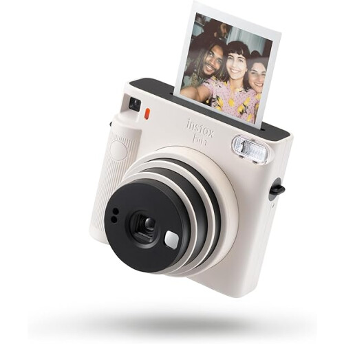 Instax SQUARE SQ1 Instant Camera, Chalk White