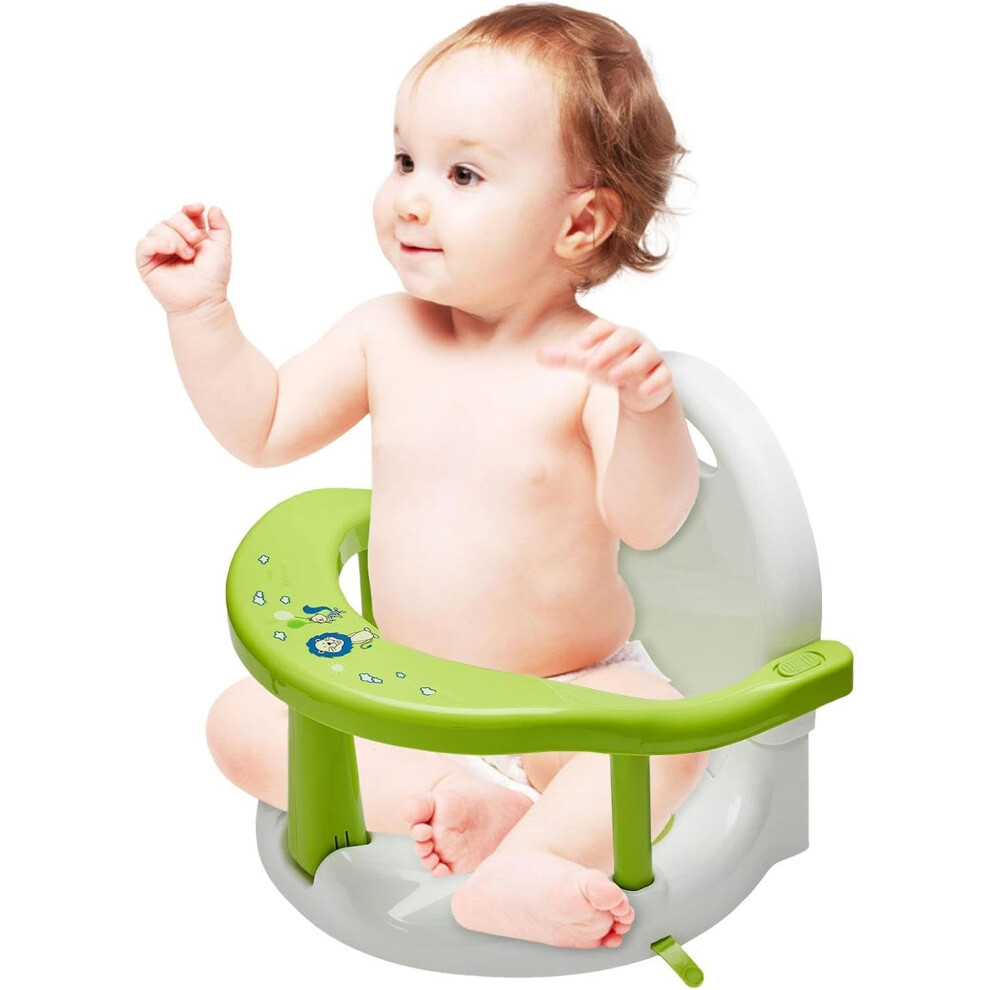 Bath Seat for Babies, Foldable Non-Slip Baby Bath Chair, Bath Seat with Suction Cups, Baby Bath Chair, Toddler Bath Seat, Baby Bath Seat for 6-18