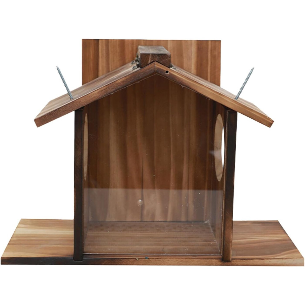 Squirrel Feeding Table, Squirrel Feeding Station Made of Squirrel Feeder Winter Feeding House - Large Feeding Box, Waterproof Table Feeder for