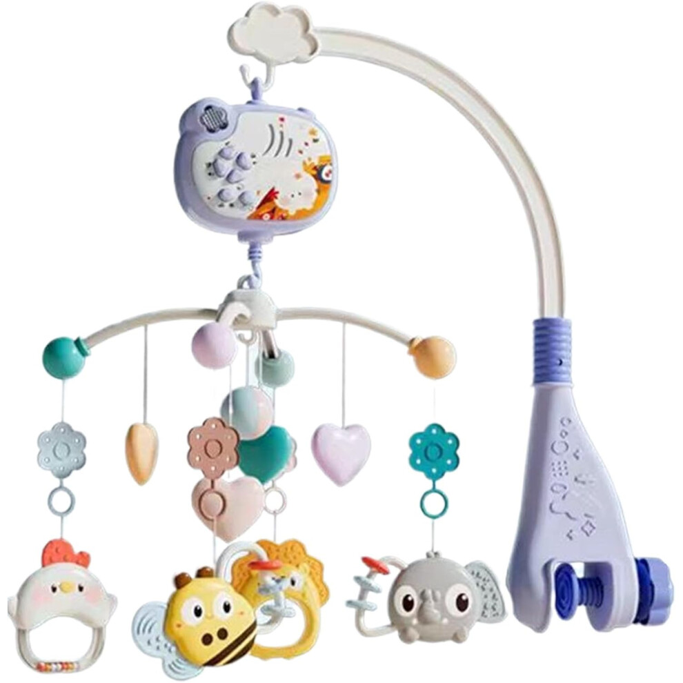 Baby Mobile For Cot, Baby Bed With Music And Baby Hanging Toy, Musical Crib Mobile With Projector, Baby Crib Toy, Remote Control Baby Music Box Light