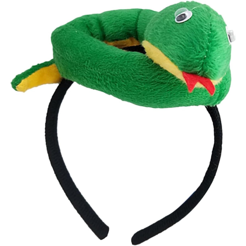 Stuffed Animal Headband, Creative Snake Hairband, 2025 Costume Photography Props, Year of the Snake Hair Headband for Women